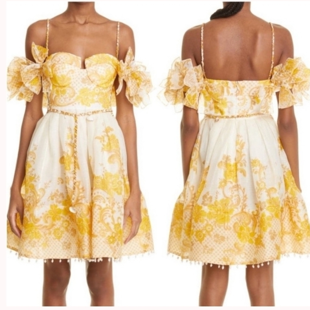 Zimmermann Postcard Bow Sleeve Dress - Picture 7 of 7